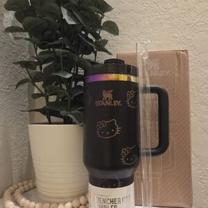 Stanley Black 40oz Tumbler with Hello Kitty Design